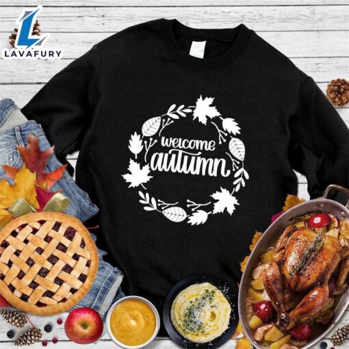 Happy Hallothanksmas Gift Funny Welcome Autumn Version Sweatshirt