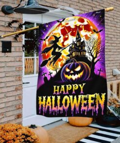 Happy Halloween Spooky Witch Haunted…