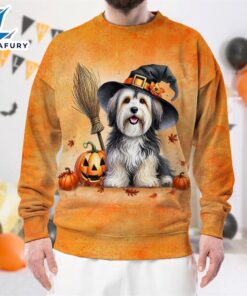 Havanese Dog In Spooky Autumn…