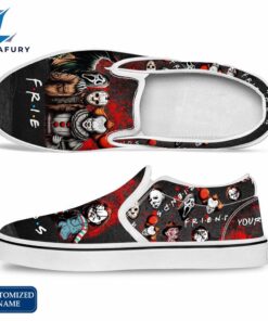 HF Horror Movie Slip On Shoes Custom Name