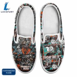 HF Horror Movie Slip On Shoes Customized Name