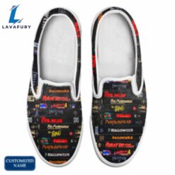 HF Horror Movie Slip On Shoes Customized Name