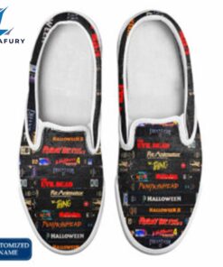 HF Horror Movie Slip On Shoes Customized Name