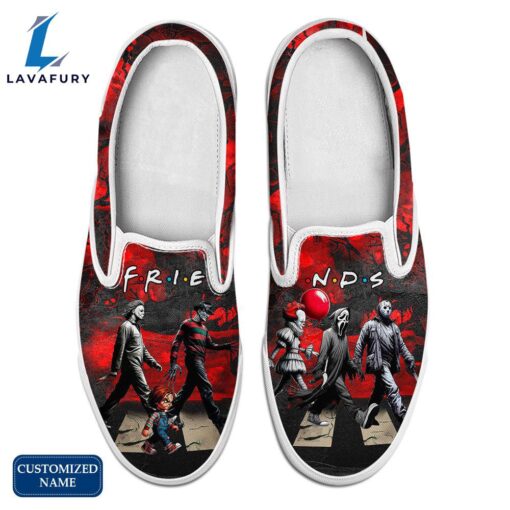 HF Horror Movie Slip On Shoes – Customized Name