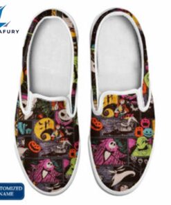 HF Horror Movie Slip On Shoes Customized Name