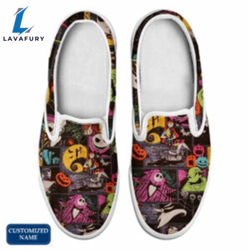 HF Horror Movie Slip On Shoes Customized Name