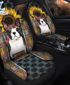 Hippie Boston Terrier Premium Custom…