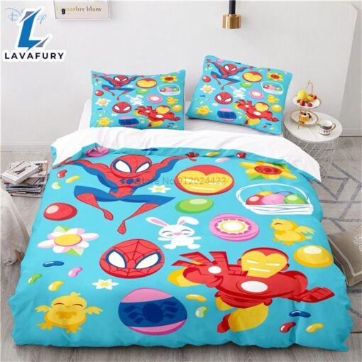 Home Textile Black Spider Man Bed Cover Set Children Cartoon 3D Bedding Sets Duvet Cover