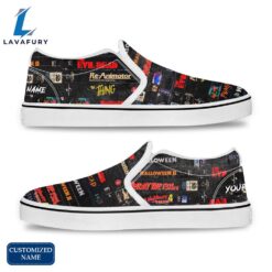 Horror Movie Slip On Shoes - Customized Name