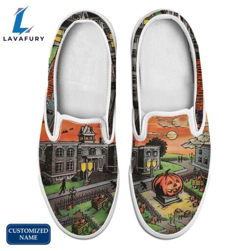 HT Horror Movie Slip On Shoes – Customized Name