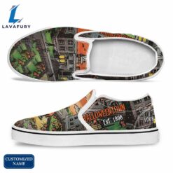 HT Horror Movie Slip On Shoes - Customized Name