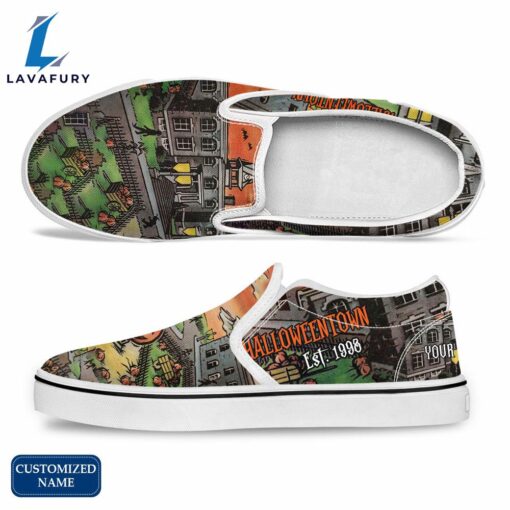 HT Horror Movie Slip On Shoes – Customized Name