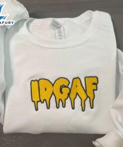 Merry Christmas Idgaf Embroidered Sweatshirt…