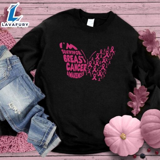 I’m A Survivor Butterfly Colored Edition Sweatshirt , Cancer Awareness Shirt