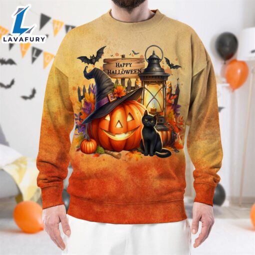 Jack-O’-Lantern Garden Halloween 3D Shirt