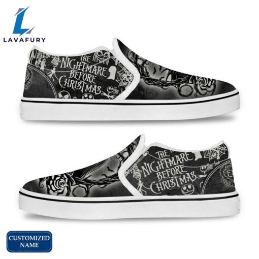 JS And SL Horror Movie Slip On Shoes – Customized Name