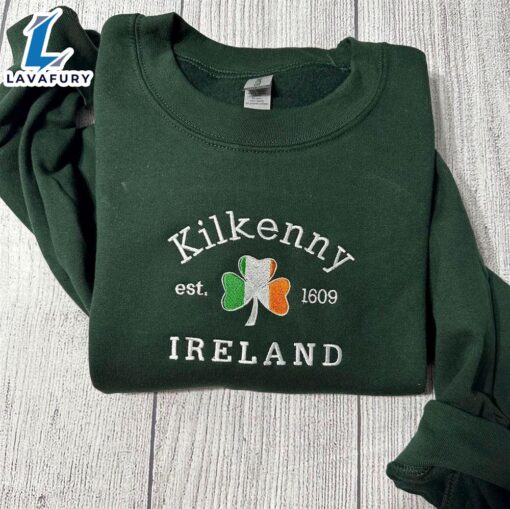 Merry Christmas  Kilkenny Ireland Embroidered Sweatshirt Gift Christmas