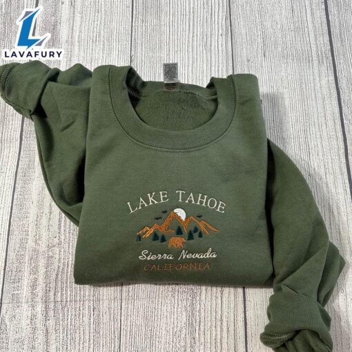 Merry Christmas  Lake Tahoe Women’s Embroidered Sweatshirts Gift Christmas