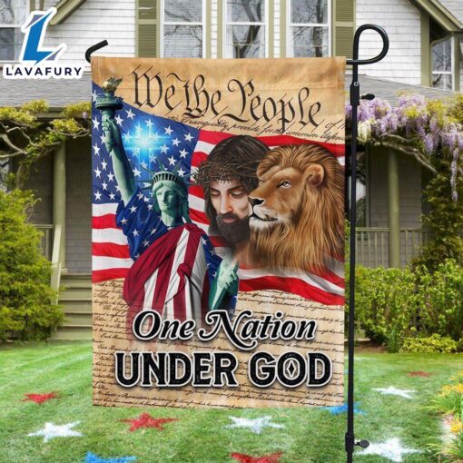 Merry Christmas  Lion Of Judah Jesus God Patriot One Nation Under God Flag – Christian Flag