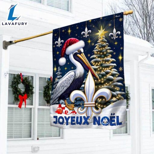 Merry Christmas  Louisiana Christmas Cajun Christmas Joyeux Noel Flag