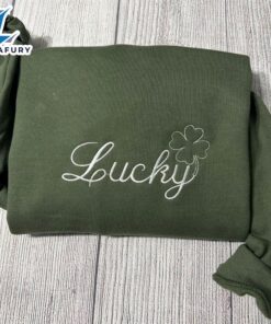 Merry Christmas Lucky Shamrock Embroidered…