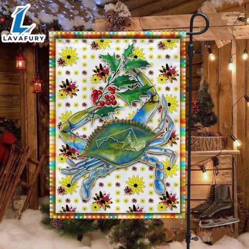 Merry Christmas  Maryland Blue Crab Flag – Christmas Flag