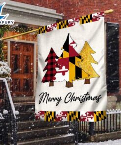 Merry Christmas Maryland Christmas Flag…