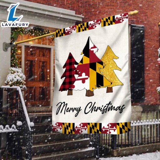 Merry Christmas  Maryland Christmas Flag Christmas Tree Maryland Christmas Decor – Christmas Flag