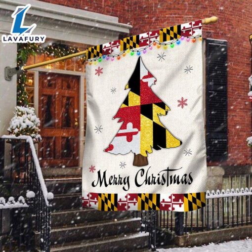 Merry Christmas  Maryland Christmas Flag Christmas Tree Maryland Christmas Decor – Christmas