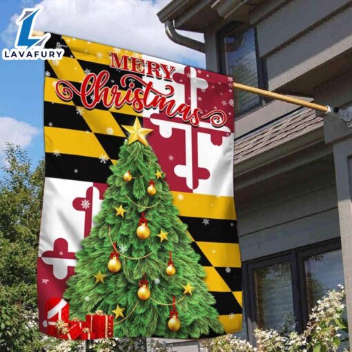 Merry Christmas  Maryland Christmas Flag