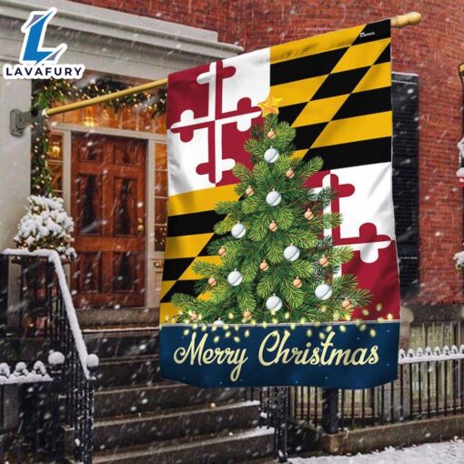 Merry Christmas  Maryland Merry Christmas Flag