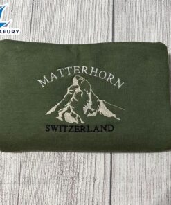 Merry Christmas Matterhorn Switzerland Embroidered…