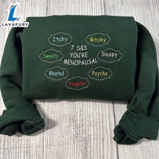 Merry Christmas  Menopausal Embroidered Sweatshirt Funny Crewneck Gift Christmas