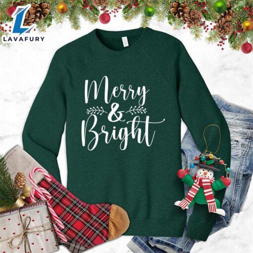 Merry & Bright Sweatshirt – Gift Christmas Sweatshirt