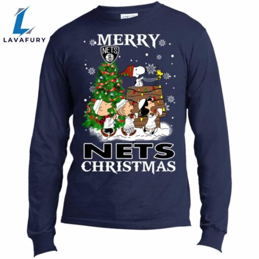 Merry Brooklyn Nets Christmas Snoopy Ugly Sweater Style Shirts