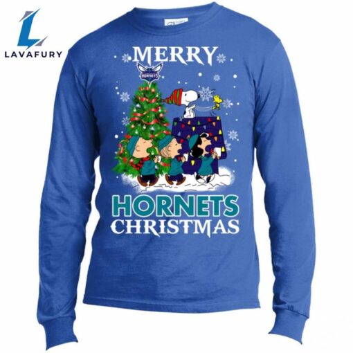 Merry Charlotte Hornets Christmas Snoopy Ugly Sweater Style Shirts