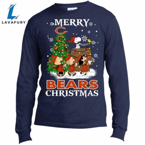 Merry Chicago Bears Christmas Snoopy Ugly Sweater Style Shirts