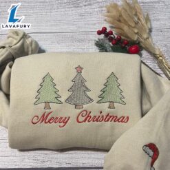 Merry Christmas Merry Christmas Embroidered…