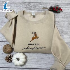 Merry Christmas Merry Christmas Embroidered…