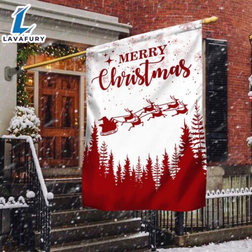 Merry Christmas  Merry Christmas Flag Santa Claus