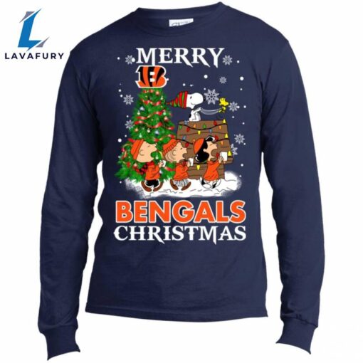 Merry Cincinnati Bengals Christmas Snoopy Ugly Sweater Style Shirts