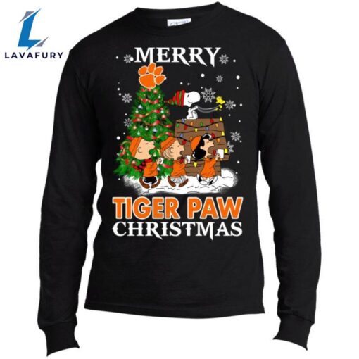 Merry Clemson Tiger_paw Christmas Snoopy Ugly Sweater Style Shirts