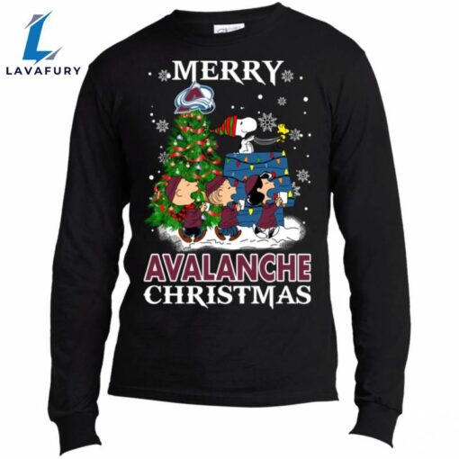 Merry Colorado Avalanche Christmas Snoopy Ugly Sweater Style Shirts