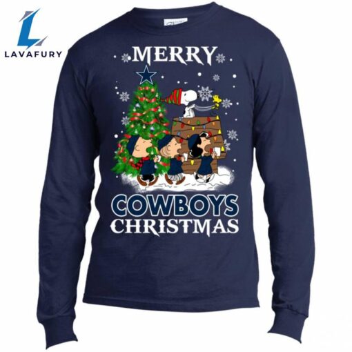 Merry Dallas Cowboys Christmas Snoopy Ugly Sweater Style Shirts