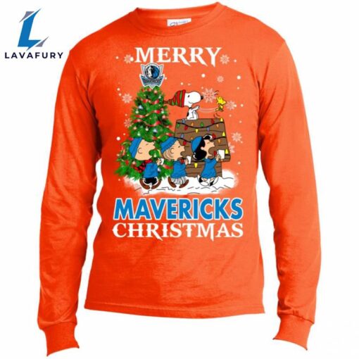 Merry Dallas Mavericks Christmas Snoopy Ugly Sweater Style Shirts