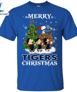 Merry Detroit Tigers Christmas Snoopy…