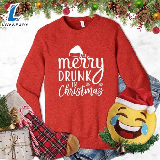 Merry Drunk I’m Christmas Sweatshirt – Gift Christmas Sweatshirt