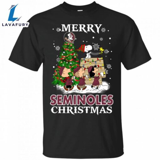 Merry Florida State Seminoles Christmas Snoopy Ugly Sweater Style Shirts