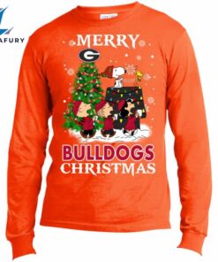 Merry Georgia Bulldogs Christmas Snoopy…