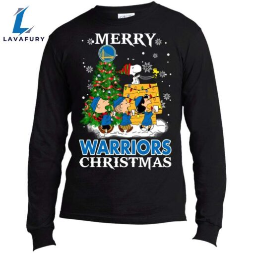 Merry Golden State Warriors Christmas Snoopy Ugly Sweater Style Shirts